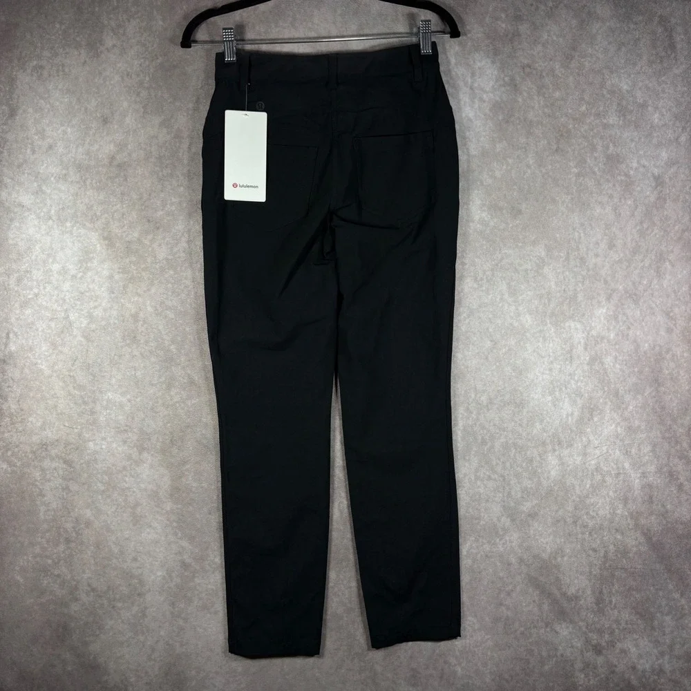 Lululemon Pants Womens 4 Black City Sleek 5 Pocket 7/8 Warpstreme High Rise NEW